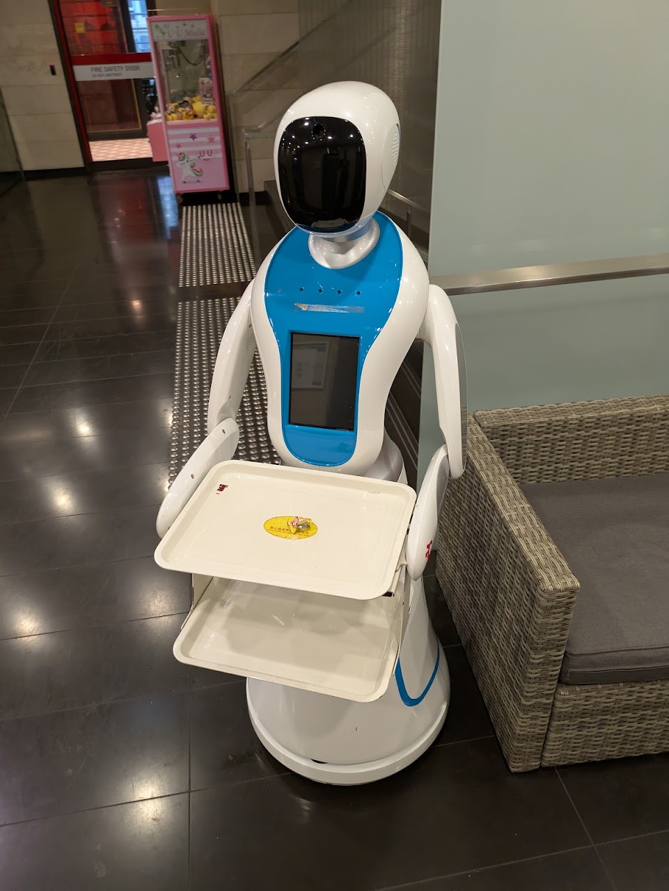 Robot delivery service at Spice World