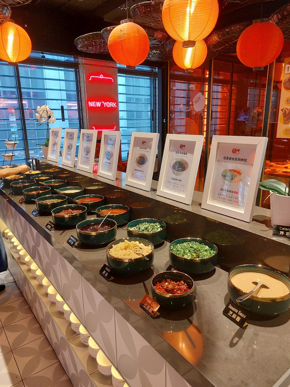 Spice World hot pot table and dining room detail